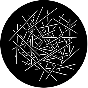 Wrectilinear - Stock Gobo for Gobo Light Projectors - Choose your size!