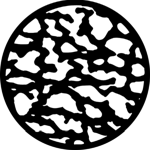 Wrinkles (Large) - Stock Gobo for Gobo Light Projectors - Choose your size!