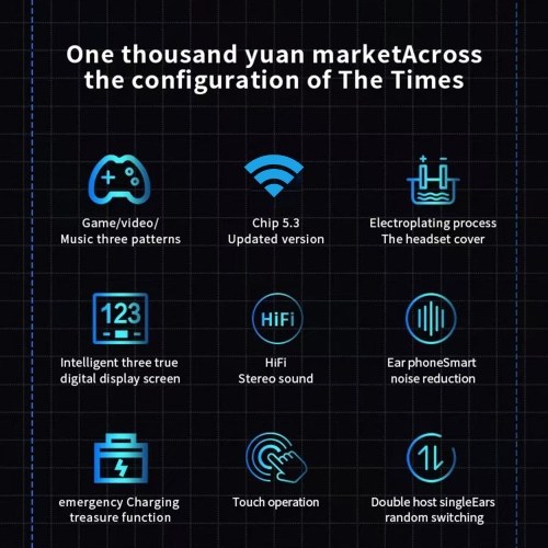 YD04 Stereo Wireless Earbuds Noise Reduction BT Earphones YD04 Stereo Wireless Earbuds Noise Reduction BT Earphones