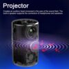 YT400 LED Video Projector Home Theater Movie Player Mini Projector Portable Clear Projector