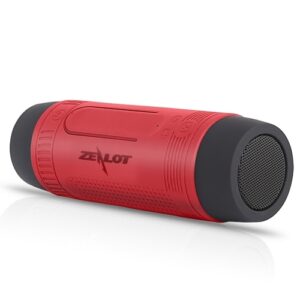 ZEALOT S1 Outdoor BT Speakers Portable Sound Box IPX5 Waterproof LED Flashlight with Microphone Support TF Card AUX Input FM Radio 4000mAh Power Bank