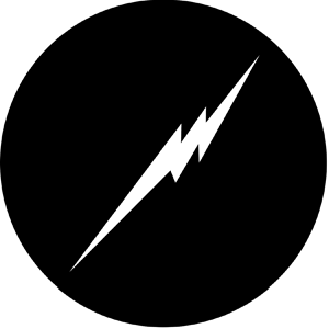Zap - Stock Gobo for Gobo Light Projectors - Choose your size!