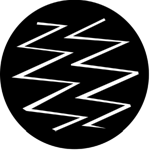 Zig Zagging - Stock Gobo for Gobo Light Projectors - Choose your size!